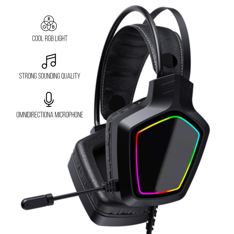 Diadema Gamer Rgb  Microfono AAA-920